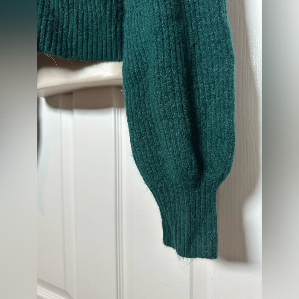 Express Dark Green Oversized Button Up Cardigan W… - image 5